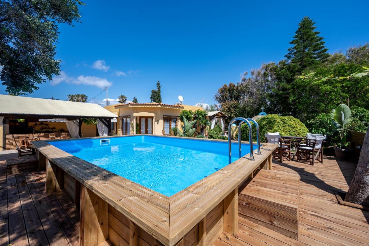 Selana House With Outdoor Pool Villa Masztihári Kültér fotó