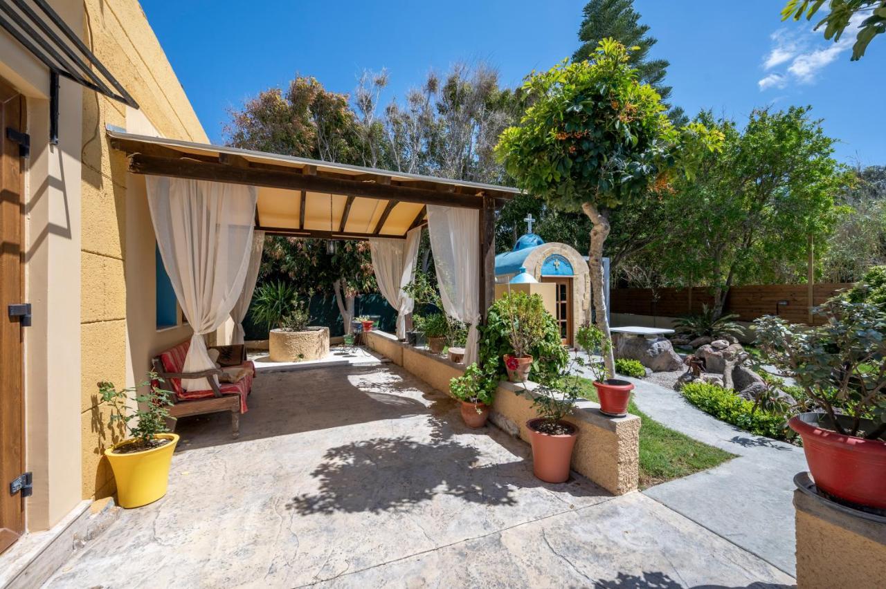 Selana House With Outdoor Pool Villa Masztihári Kültér fotó